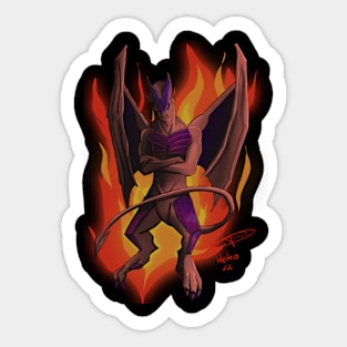 "Infernal Dragon" (2022) by Heko Sticker